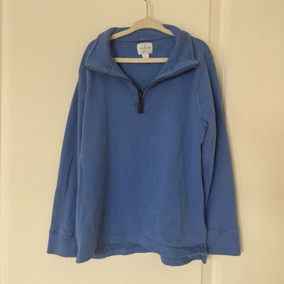 J Crew Crewcuts Blue Kids' half-zip cotton pullover - Picture 1 of 6